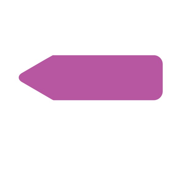 Labeling Flag - Solid - Purple - Re Fill - 9/16" x 2"